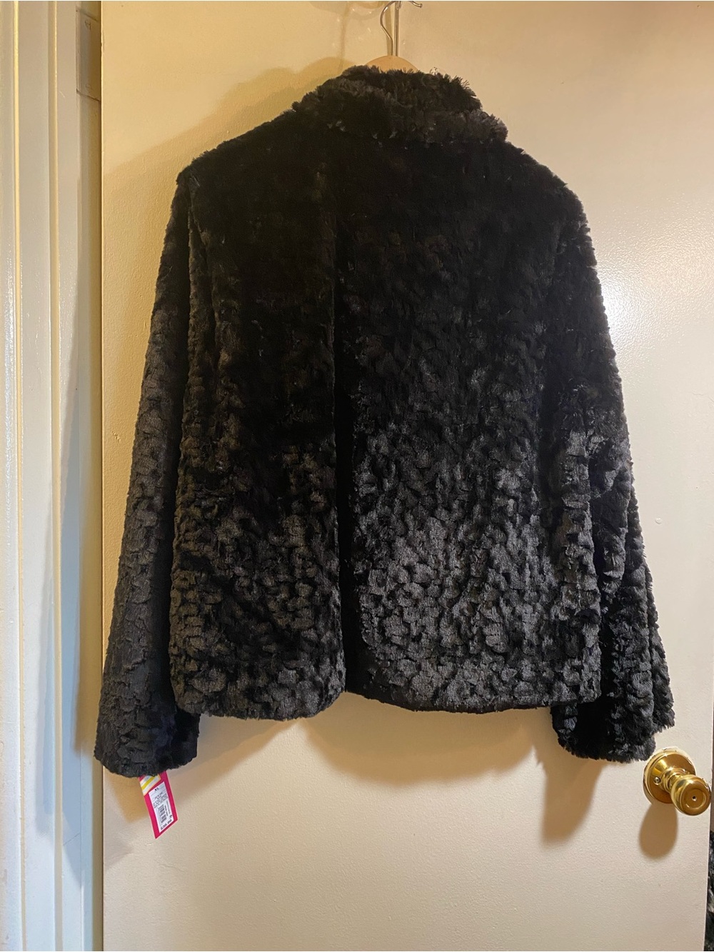 Xhilaration Black Faux Fur Teddy Jacket